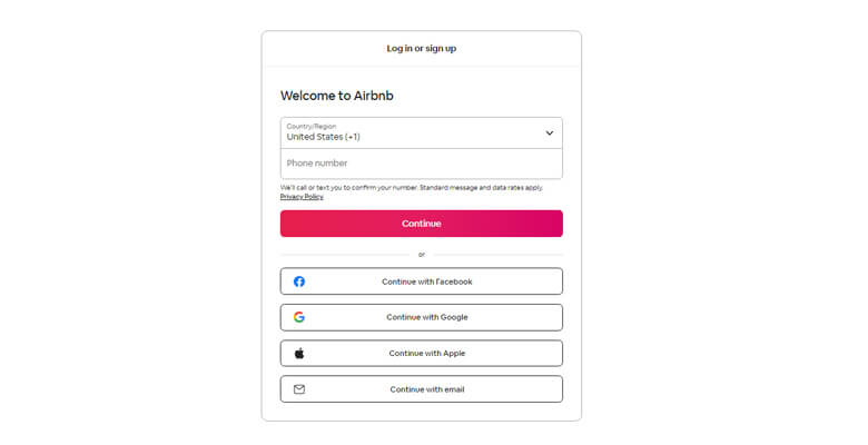 airbnb-login