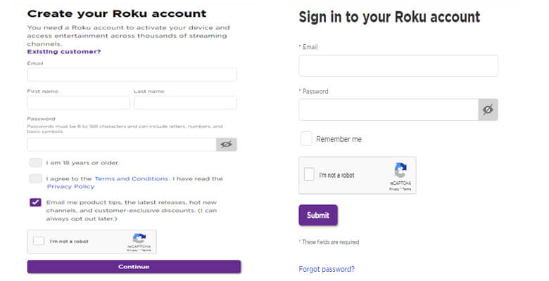 roku login